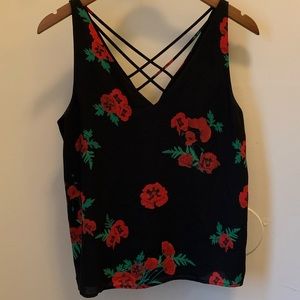 Express Red Poppy top